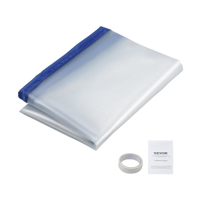 Dust Barrier, 7.5 x 4 ft Dust Barrier Door Kit, with Magnetic Self-Closing Zipper, PE Construction Door Protector for Dust Containment, Reusable Dust Barrier Wall for Bathroom Renovation Living Room