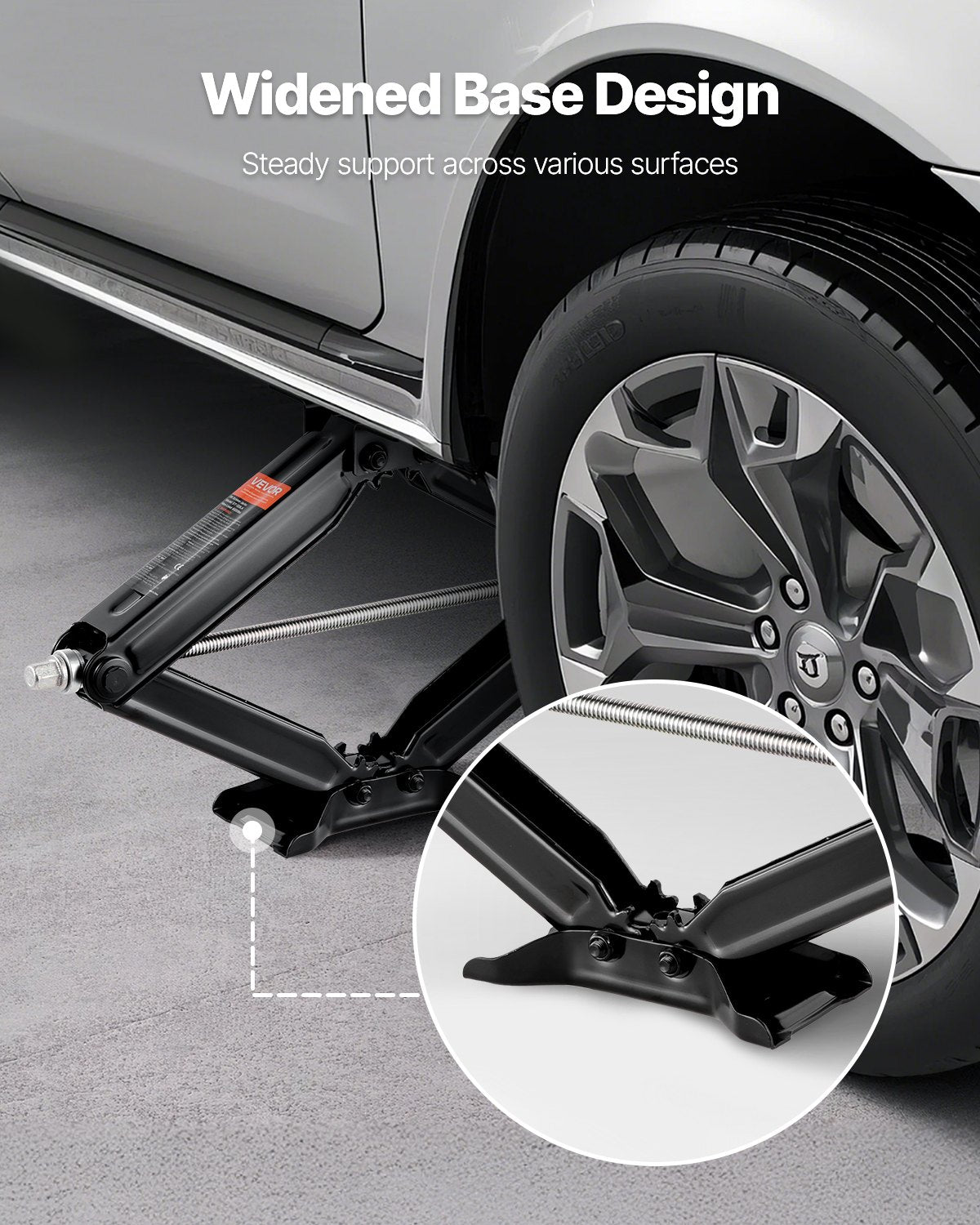 9000 lbs RV Scissor Jacks, 4-23.4 in RV Stabilizer Leveling Scissor Jacks, Set of 2, Heavy Duty Stabilizer Jack with Crank Handle, Socket and Bubble Levels, Not Easily Bent or Deformed