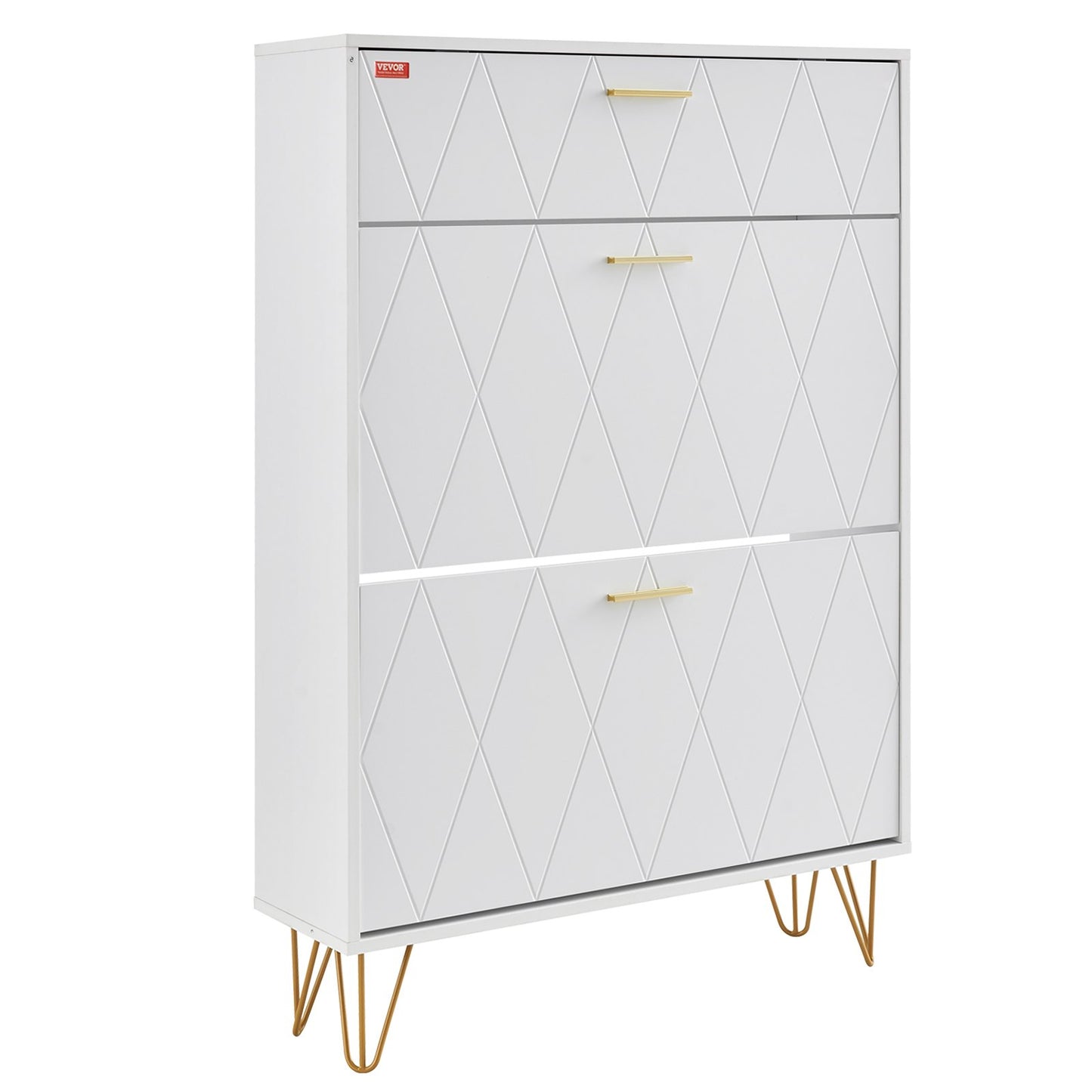 Skoskåp med 3 flip-lådor Skoförvaringsskåp för entréhall