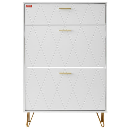 Skoskåp med 3 flip-lådor Skoförvaringsskåp för entréhall