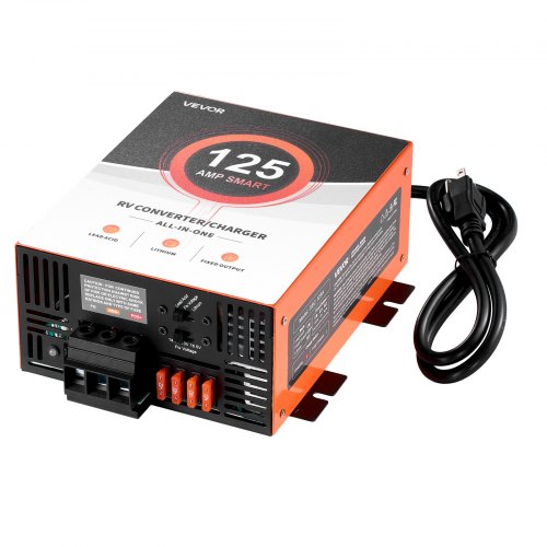 RV Power Converter, 125 Amp, 110V AC to 12V DC RV Converter Battery Charger, Multi Stage Smart Charging, 13V to 16.5V Operating Range, Compatible with Lithium & Lead Acid Battery, for Camper