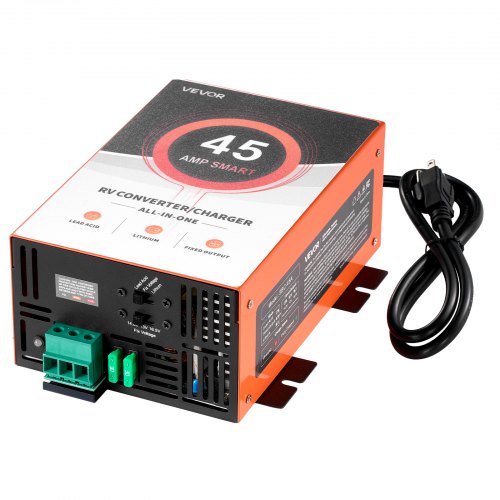 RV Power Converter, 45 Amp, 110V AC to 12V DC RV Converter Battery Charger, Multi Stage Smart Charging, 13V to 16.5V Operating Range, Compatible with Lithium & Lead Acid Battery, for Camper