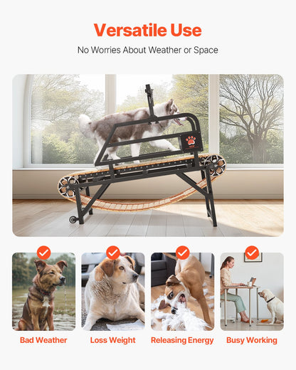 Löpband för hundar för medelstora hundar upp till 220 lbs inomhus löparmaskin för husdjur