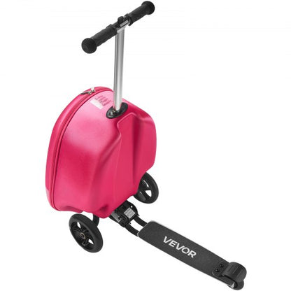 Kinderreisetasche mit Rollgepäck, 20 Zoll, Roller und Flash-Räder, rosa