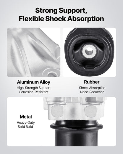 Engine Motor Mount and Transmission Mount Kit Replacement, Set of 3, Compatible with 2012–2013 Honda Civic 1.8L Coupe, Replace OE# A65048, A65021, A65087, Secure Support