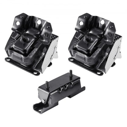 Engine and Transmission Motor Mount Kit Replacement, Set of 3, Compatible with 2007–2013 Chevrolet Silverado 1500 5.3L V8, Replace OE# A5365, A5365, A2638, Secure Support