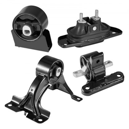 Engine Motor Mount and Transmission Mount Kit Replacement, Set of 4, Compatible with 2011–2019 Dodge Journey 3.6L FWD, Replace OE# A5551, A5443, A5632, A5543, Secure Support