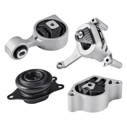 Engine and Transmission Motor Mount Kit Replacement, Set of 4, Compatible with 2007–2017 Nissan Altima 2.5L L4, Replace OE# A4350, A4353, A4340, A4339, Secure Support