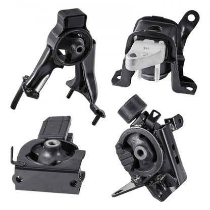 Engine and Transmission Motor Mount Kit Replacement, Set of 4, Compatible with 2003–2008 Toyota Corolla 1.8L L4, Replace OE# A4220, A4219, A4218, A4221, Secure Support