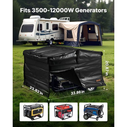 Generator Cover Universal Waterproof Cover 420D For 3500-12000W 34x24x21in