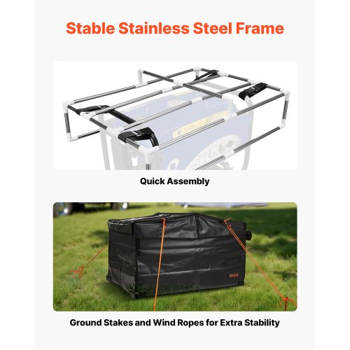 Generator Cover Universal Waterproof Cover 420D For 3500-12000W 34x24x21in