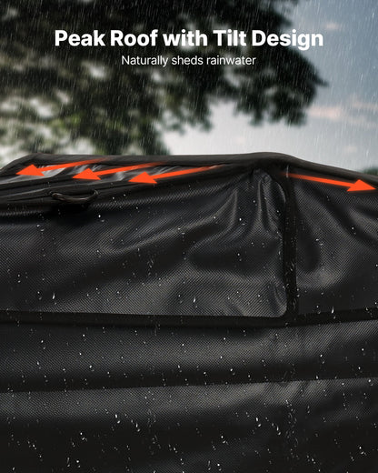 Generator Cover, 34 x 26 x 21 Inch Waterproof Universal Generator Cover for Most Generators 3500-12000 Watt, Portable Generator Running Cover with Heavy Duty Thicken 420D Oxford Fabric, Black