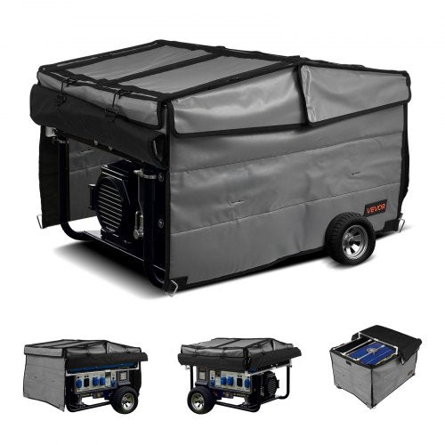 Generatorabdeckung, universelle wasserdichte Abdeckung 420D 34x26x21 Zoll für 3500-12000 W