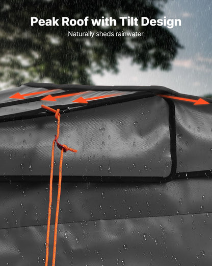 Generator Cover, 34 x 26 x 21 Inch Waterproof Universal Generator Cover for Most Generators 3500-12000 Watt, Portable Generator Running Cover with Heavy Duty Thicken 420D Oxford Fabric, Grey