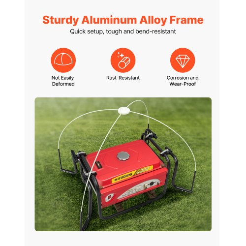 Generator Cover Universal Waterproof Cover 96x66x66 cm For 198-280 cm Black | EU