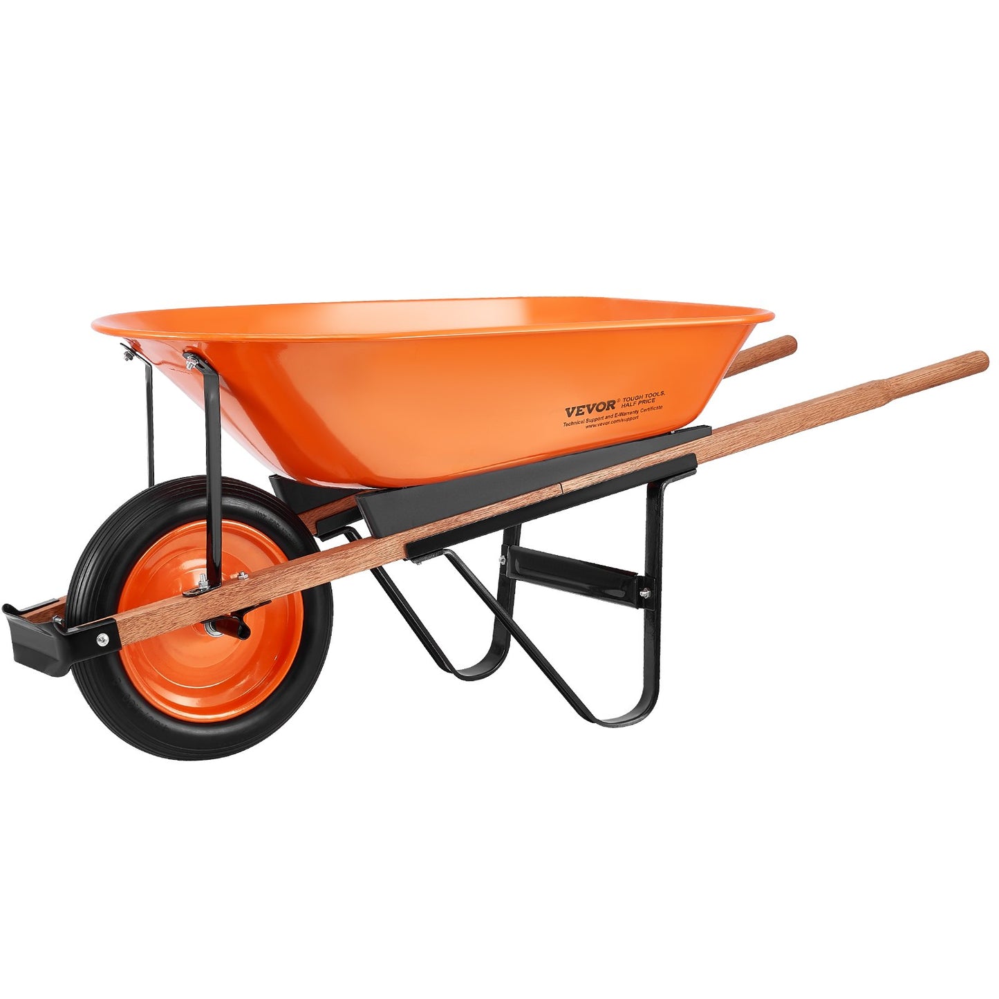 Skottkärra Cart One Wheel Garden Dump Cart 330 lbs Yard Utility Cart
