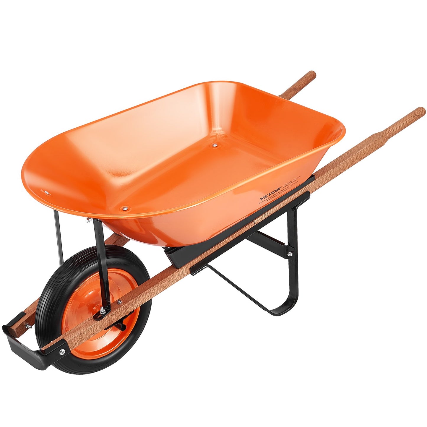 Skottkärra Cart One Wheel Garden Dump Cart 330 lbs Yard Utility Cart