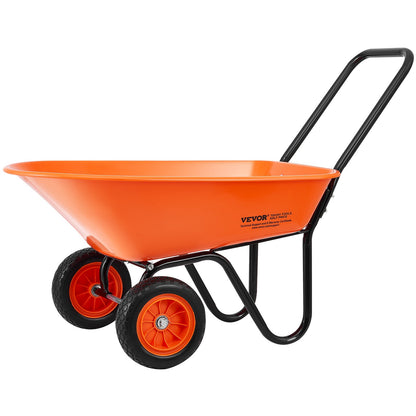Skottkärravagn 2 hjul Trädgårdsdumpvagn 397 lbs Yard Utility Cart
