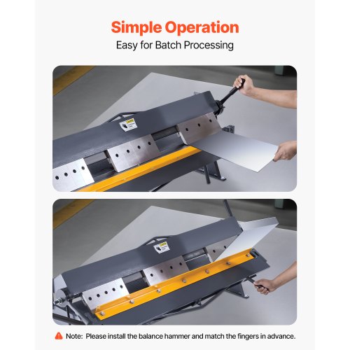 Box- och panbroms, 1270 mm plåtbockningsbroms, 16-gauge kolstålskapacitet, 0-135 graders justerbar, metallbockningsmaskin med 16 fingrar, kraftig aluminiumvikmaskin för exakt bockning |  EU