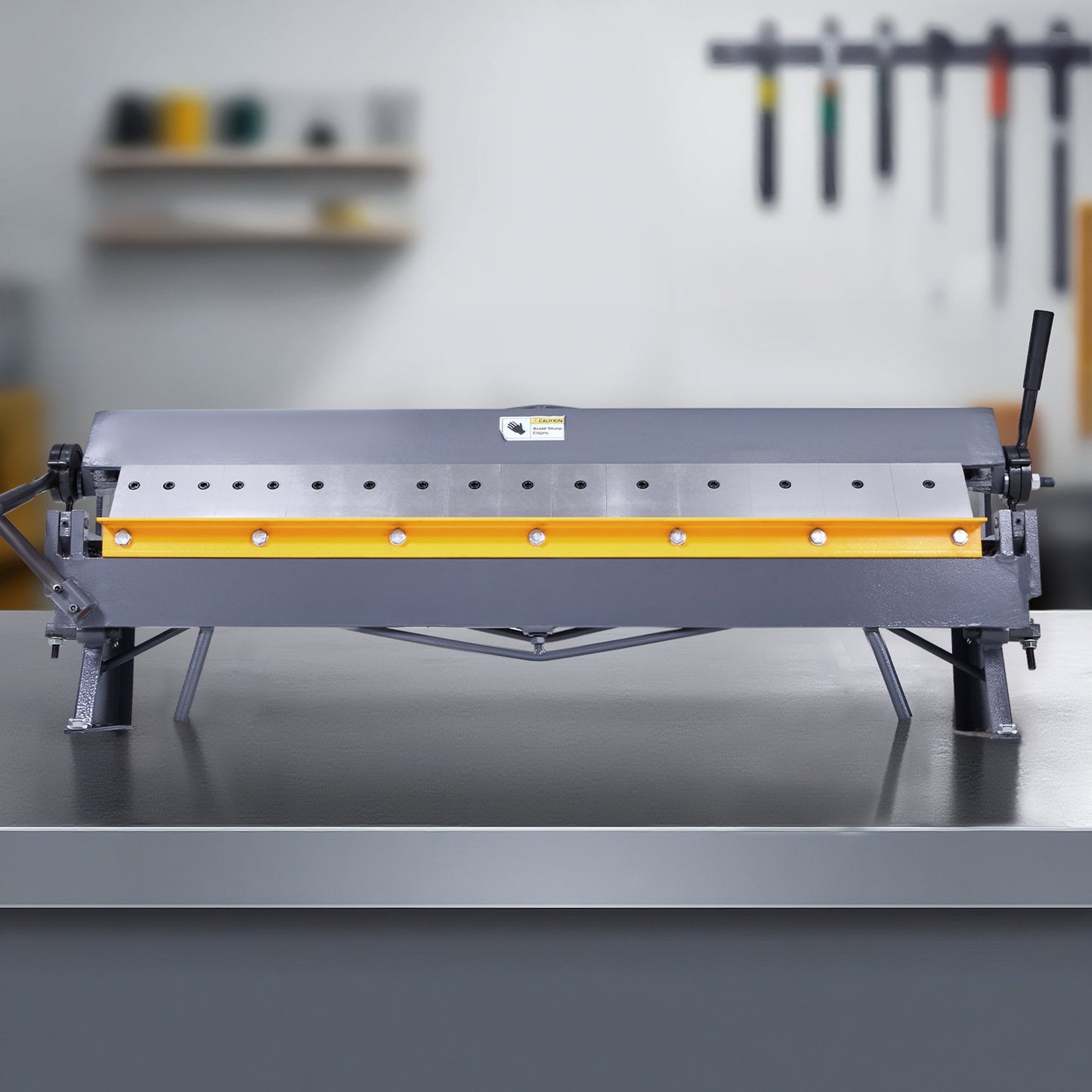 Box and Pan Brake, 50 in Sheet Metal Bending Brake,16-Gauge Mild Steel Capacity, 0-135 Degree Adjustable, Metal Bender Machine with 16 Fingers, Heavy-Duty Aluminum Folder for Precise Bending