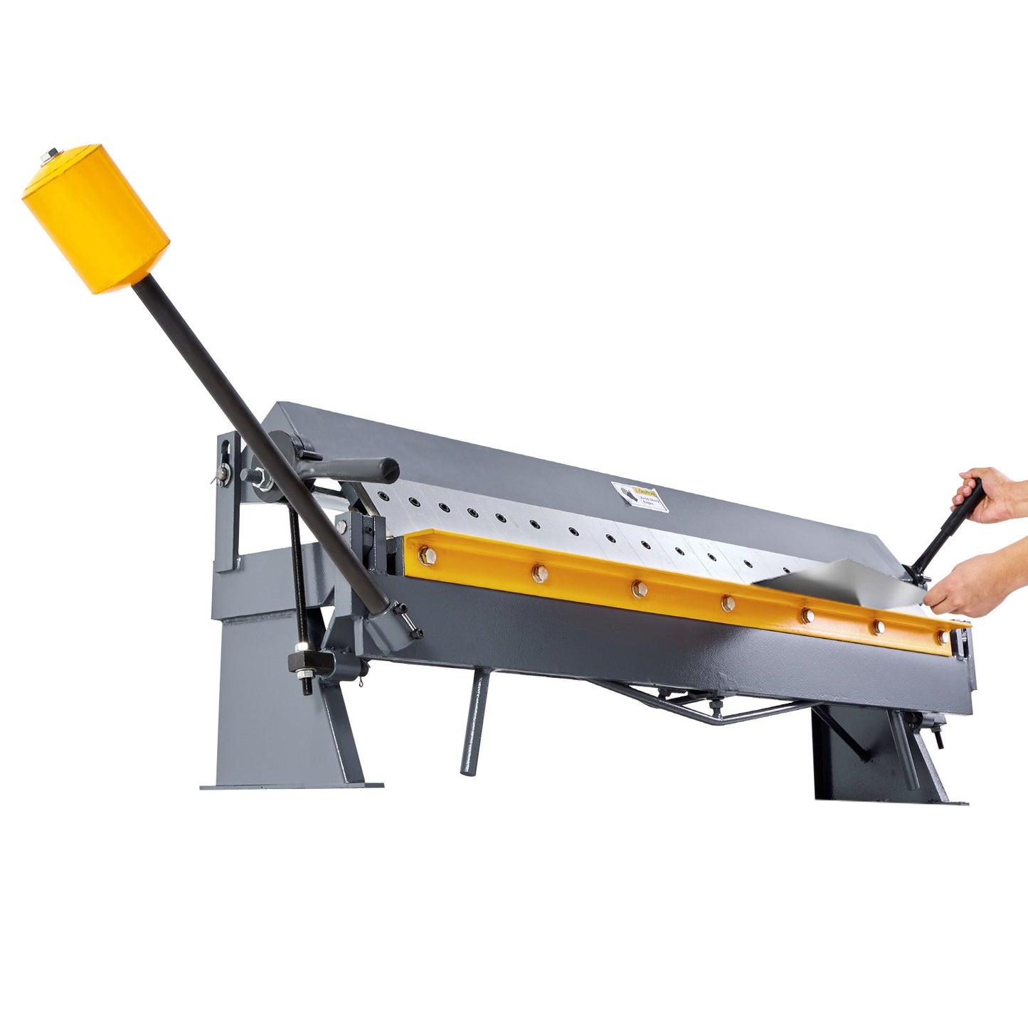 Box and Pan Brake, 50 in Sheet Metal Bending Brake,16-Gauge Mild Steel Capacity, 0-135 Degree Adjustable, Metal Bender Machine with 16 Fingers, Heavy-Duty Aluminum Folder for Precise Bending