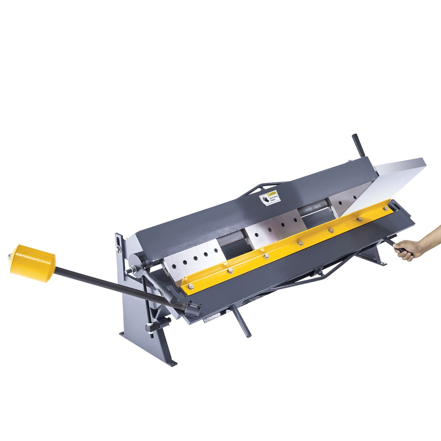 Box and Pan Brake, 50 in Sheet Metal Bending Brake,16-Gauge Mild Steel Capacity, 0-135 Degree Adjustable, Metal Bender Machine with 16 Fingers, Heavy-Duty Aluminum Folder for Precise Bending