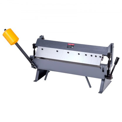 Box and Pan Brake, 24 in Sheet Metal Bending Brake,16-Gauge Mild Steel Capacity, 0-135 Degree Adjustable, Metal Bender Machine with 5 Fingers, Heavy-Duty Aluminum Folder for Precise Bending
