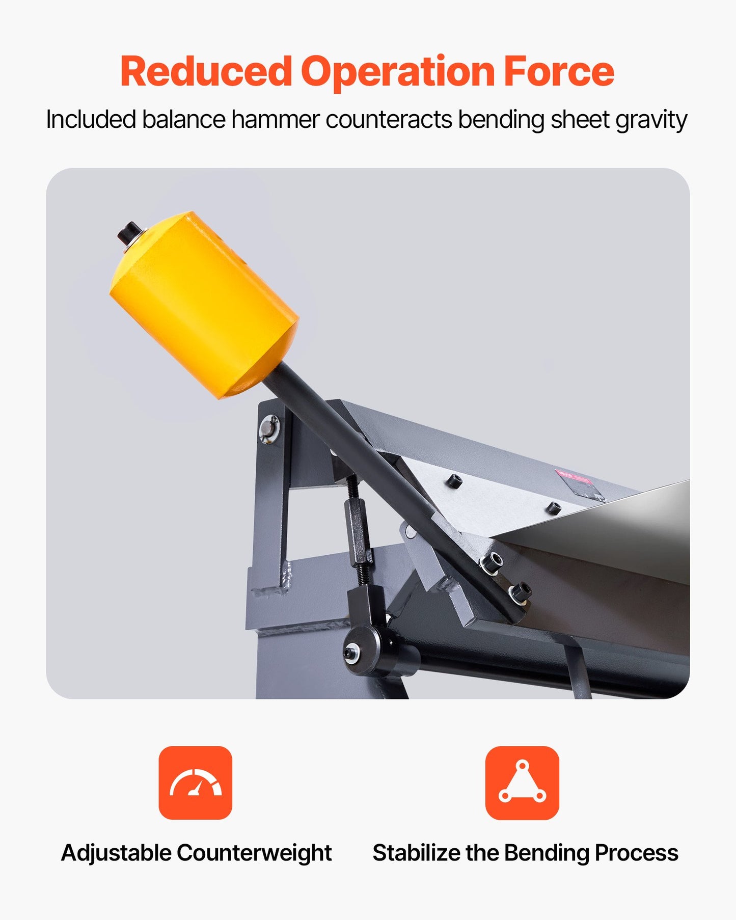 Box and Pan Brake, 24 in Sheet Metal Bending Brake,16-Gauge Mild Steel Capacity, 0-135 Degree Adjustable, Metal Bender Machine with 5 Fingers, Heavy-Duty Aluminum Folder for Precise Bending
