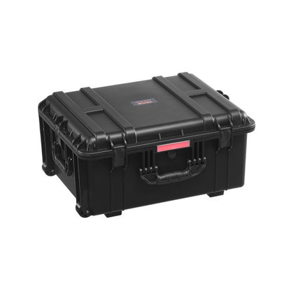 Weatherproof Hard Case, Heavy Duty Protective Dry Box Case with Pre-Cut Foam, Wheels & Retractable Pull Handles for Travel, Hunt, Military, Tactical, IP67 Waterproof Case for Cameras(63x50x32)