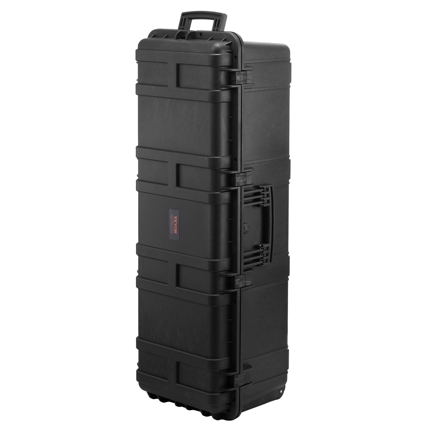 5,5 Kubikfuß wetterfester Hartschalenkoffer mit 3 Griffen, großes Fassungsvermögen, schwarz