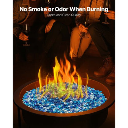 10LBS eldglas 3/4-tums runda eldstadsglasstenar för eldstad 3 färger |  EU