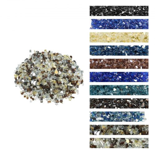 4,5 kg eldglas 1,25 cm eldstadsstenar för eldstad, koppar, guld, klar |  EU