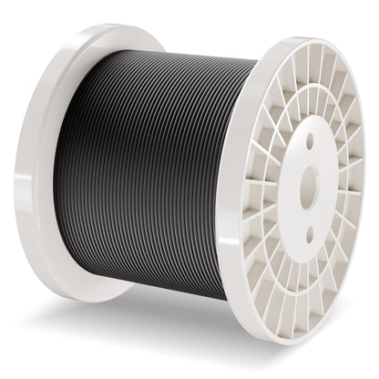 T316 Edelstahlkabel 1/8" 7x7 Stahldraht 500 Fuß Kabelgeländer