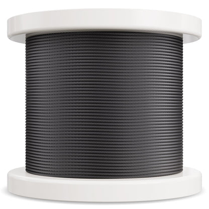 T316 Edelstahlkabel 1/8" 7x7 Stahldraht 500 Fuß Kabelgeländer