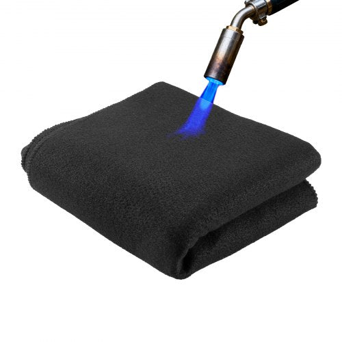 Carbon Felt Welding Blanket, 40" x 40" Flame Retardant Welding Blanket, Up to 1800°F Heat Resistant Safety Protection Blanket, 3.5mm Thickened Carbon Fiber Fireproof Insulation Mat Pad