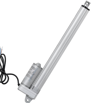 12V Linear Actuator, 12 Inch IP65 Waterproof Linear Actuator, 675lbs/3000N 0.2"/s Motion Actuators with Mounting Bracket for Outdoor Use