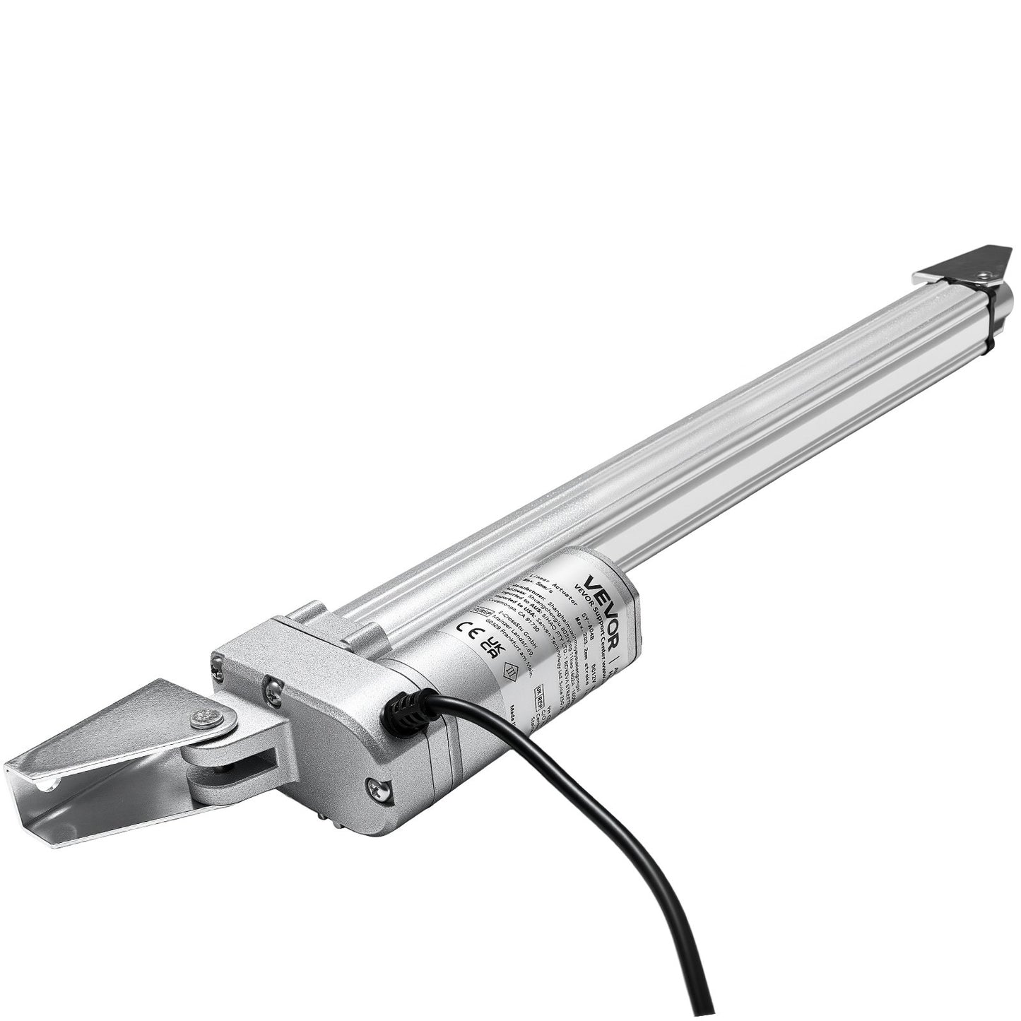 12V Linear Actuator, 12 Inch IP65 Waterproof Linear Actuator, 675lbs/3000N 0.2"/s Motion Actuators with Mounting Bracket for Outdoor Use