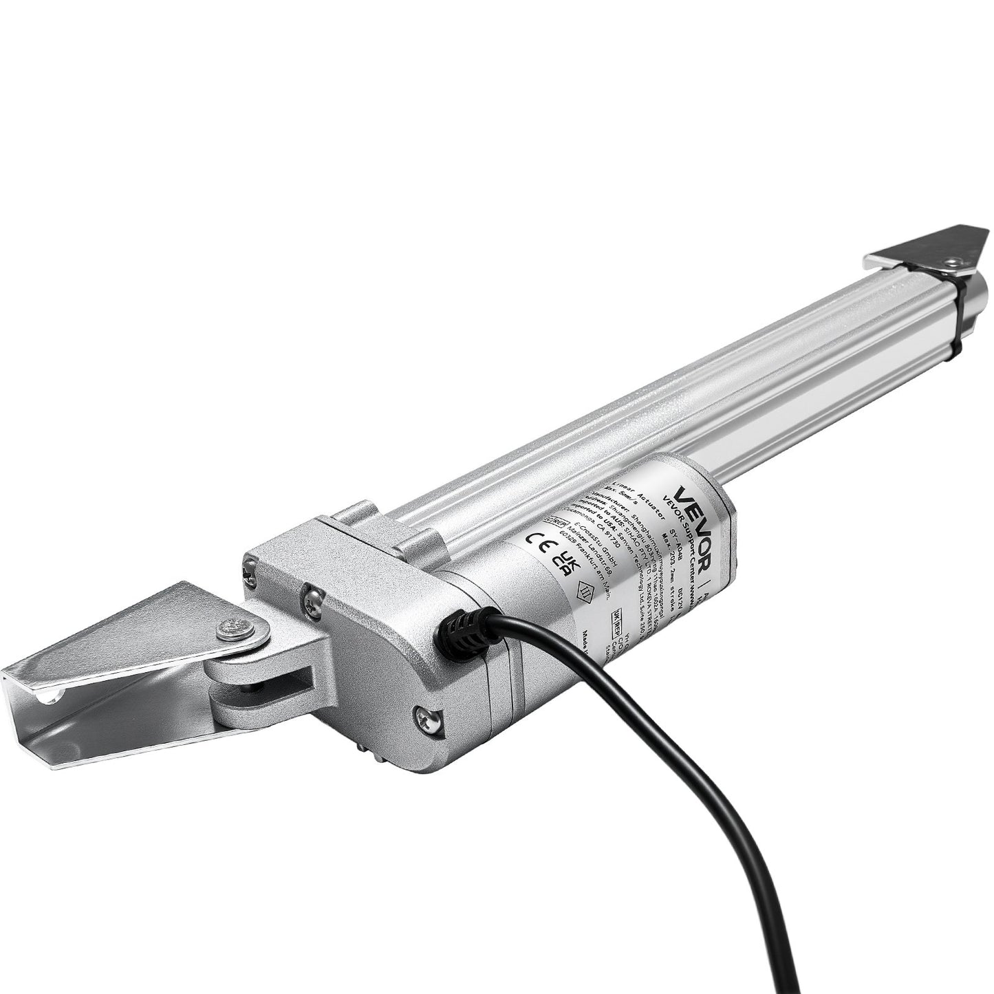 12V Linear Actuator, 8 Inch IP65 Waterproof Linear Actuator, 675lbs/3000N 0.2"/s Motion Actuators with Mounting Bracket for Outdoor Use
