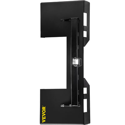 Universal Skid Steer Mount Plate 1/4" Tjock Skid Steer Plate Infästning 3000LBS Vikt Kapacitet Snabbfäste Platt Stål Adapter Laddare Lätt att svetsa eller bulta till olika tillbehör Svart