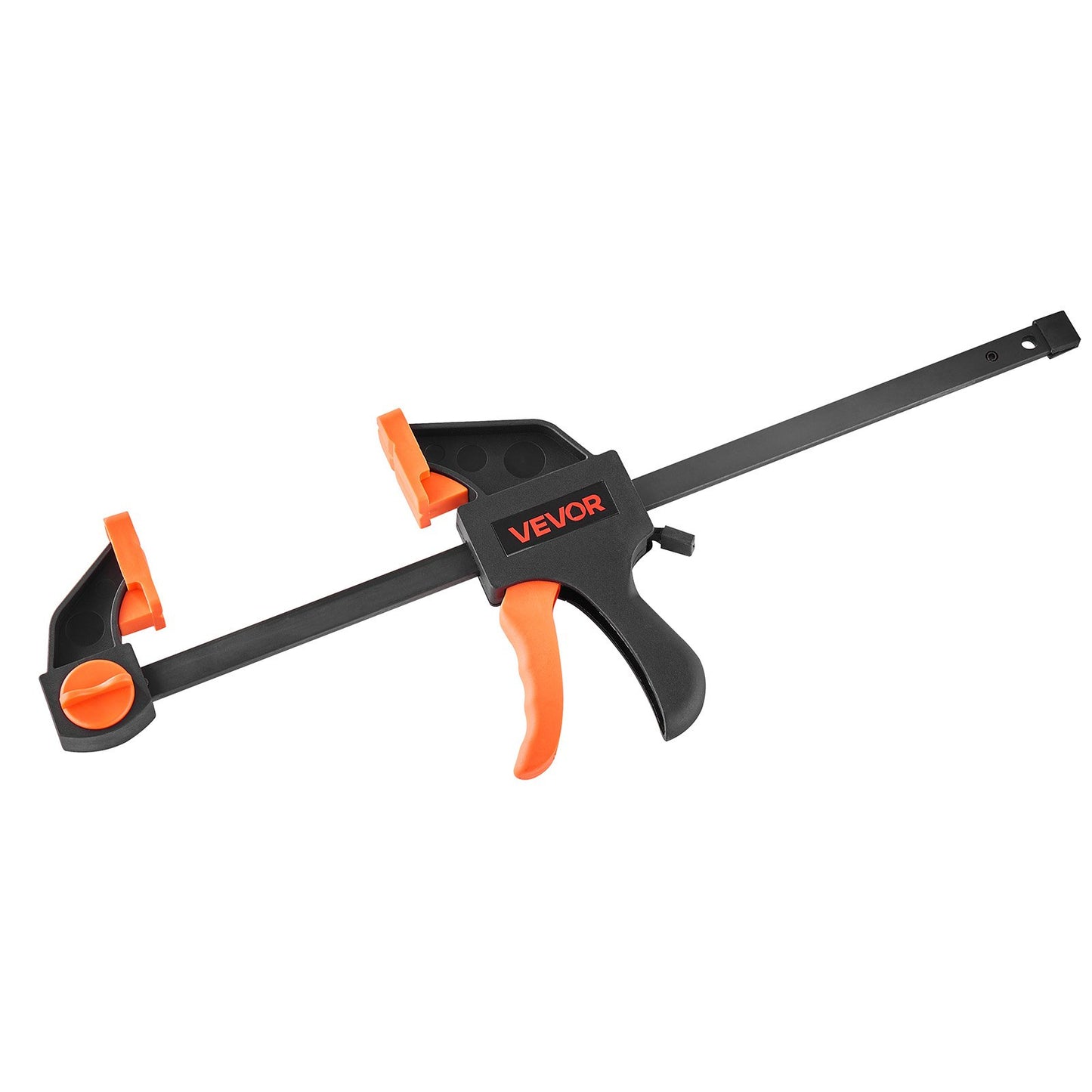 Bar Clamps for Woodworking, 2-Pack 12 inch and 2-Pack 6 inch, One-Handed Clamp/Spreader, Quick-Grip F-Clamp with 154 lbs Load Limit, Premium Plastic and Steel, for Woodworking Metal working