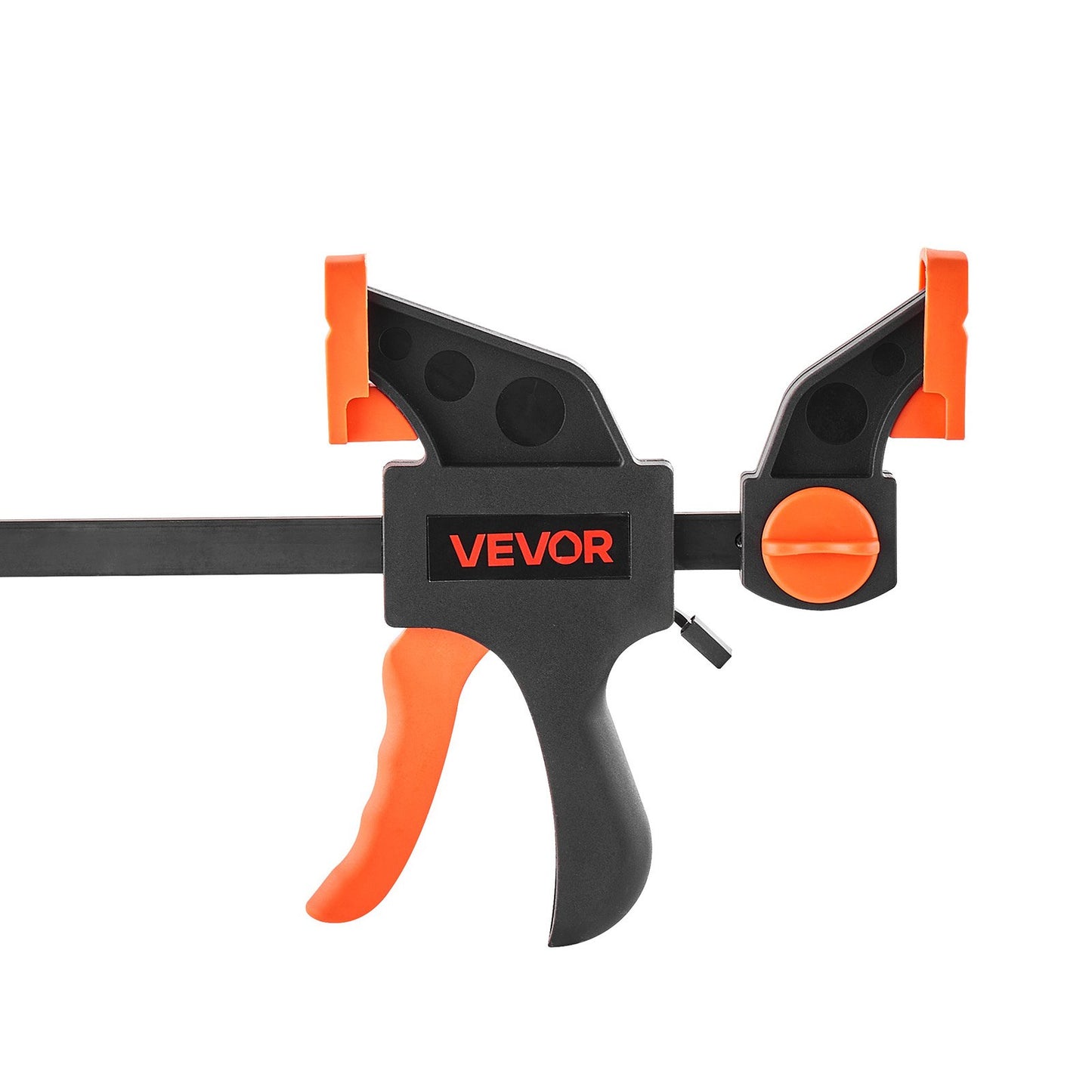 Bar Clamps for Woodworking, 2-Pack 12 inch and 2-Pack 6 inch, One-Handed Clamp/Spreader, Quick-Grip F-Clamp with 154 lbs Load Limit, Premium Plastic and Steel, for Woodworking Metal working