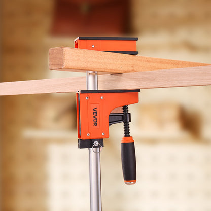 Bar Clamps for Woodworking, 2-Pack 36 inch Parallel Clamp Set, F-Clamp with 1500 lbs Load Limit, Even Pressure, High-strength Plastic and Carbon Steel, for Woodworking Metal Working, Orange