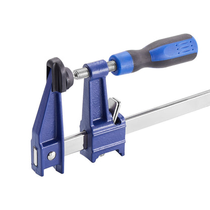 Bar Clamps for Woodworking, 2-Pack 36 inch Opening, Lockable F-Clamp with 600 lbs Load Limit, 2-1/2 inch Depth, Cast Iron and Carbon Steel, Easy to Use, Wood Clamps for Woodworking Metal Working