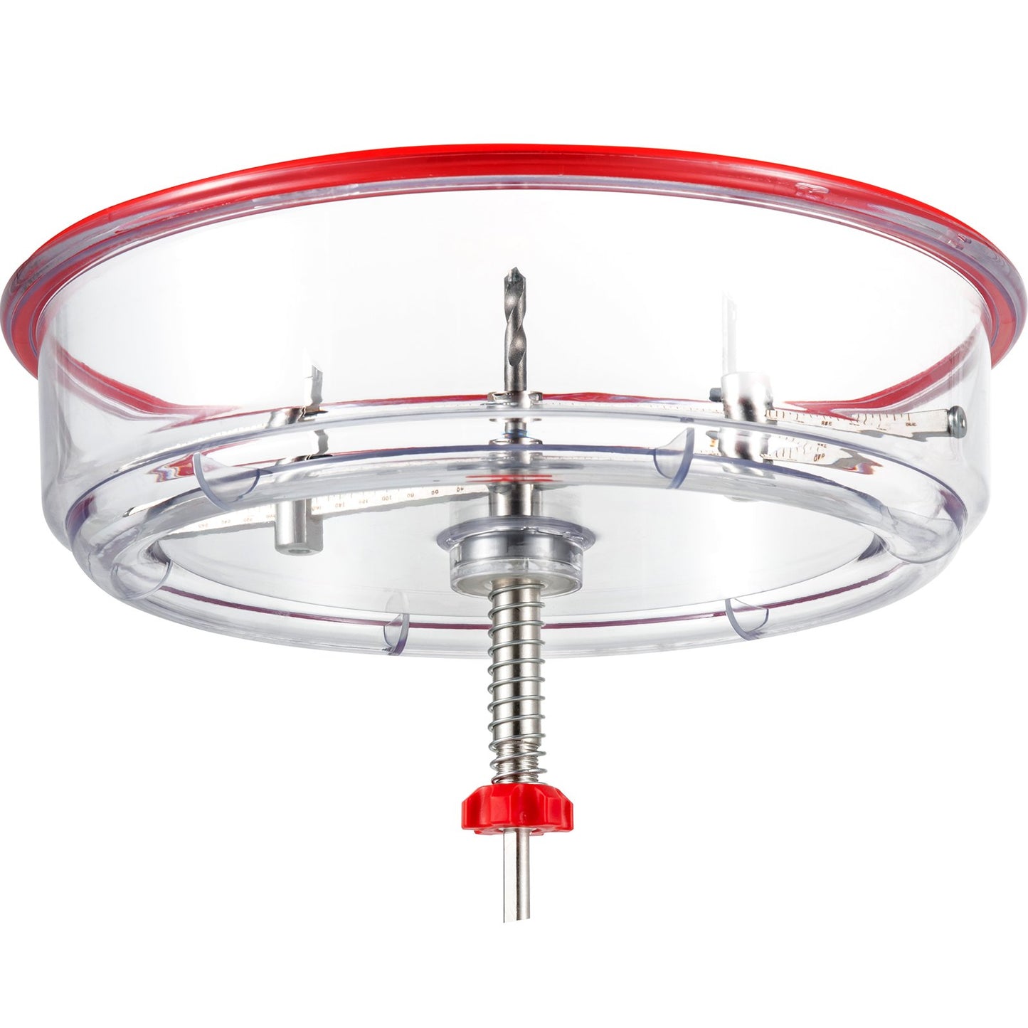 Adjustable Hole Saw Cutter Set, 1-5/8" to 11-13/16" (40-300 mm), Recessed Hole Saw with PC Dust Cover, Two Replaceable Pilot Drills, for Recessed Lights, Ceiling Speakers, Ventilation Holes