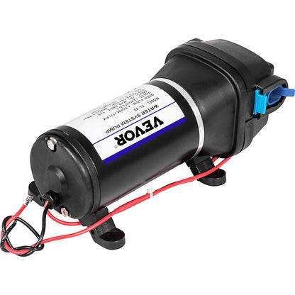 Wasserdruck-Membranpumpe, 12 V FL-40 Hochdruck-Membranwasserpumpe, 40 PSI automatische selbstansaugende Wasserpumpe, 17 l/min Nebelverstärker-Membranpumpe für Wohnwagen, Boot, Wohnmobil, Garten