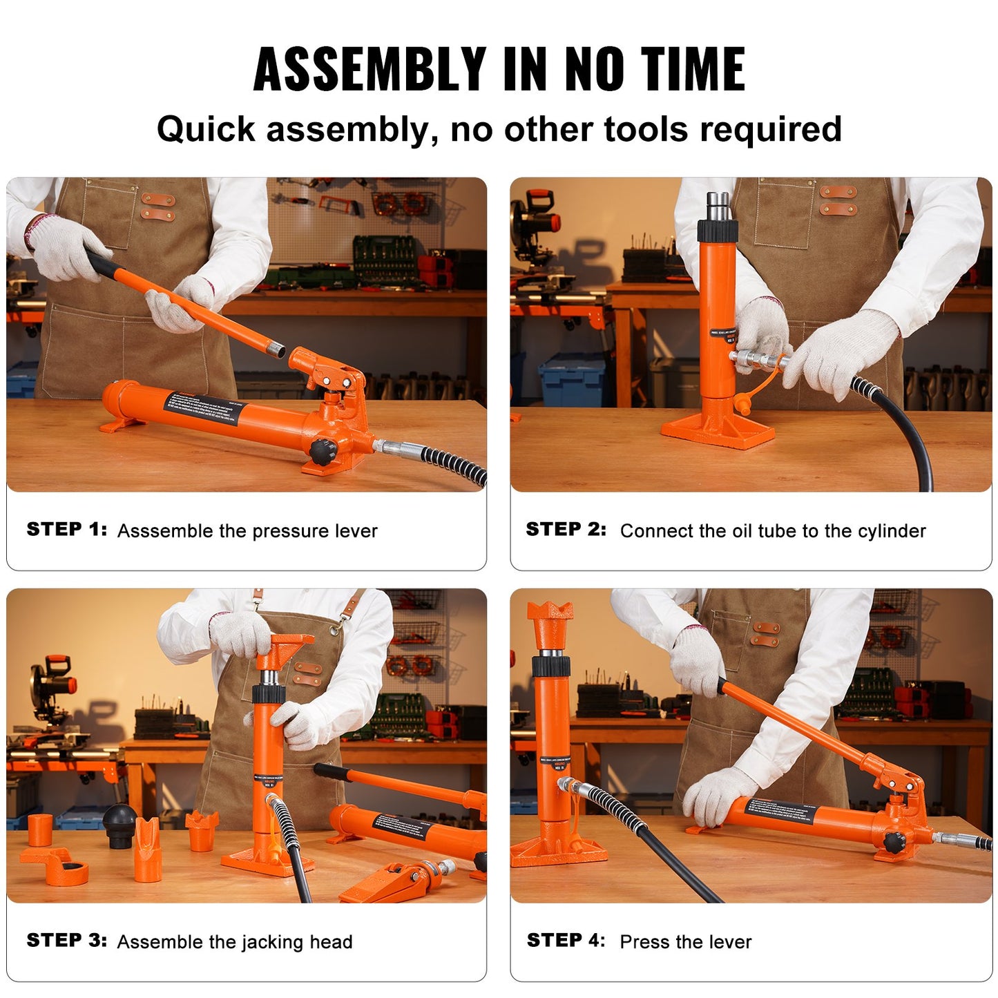 4 Ton Hydraulic Jack Air Pump Lift Frame Body Frame Porta Power Repair Kit