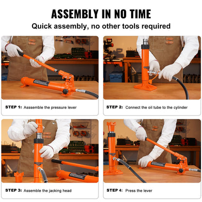 20 ton hydraulisk domkraft luftpump lyft ram kroppsram Porta kraftreparationssatser