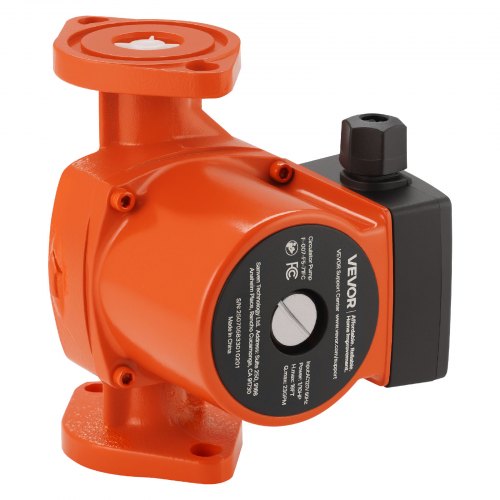 F-007-F5-71FC Cast Iron Circulator Pump, 23 GPM, AC 120V 16 ft Hot Water Recirculating Circulation Pump, 1-Inch Flange Connection, 3-Speed Adjustment, Quiet Operation, for Home Heating System