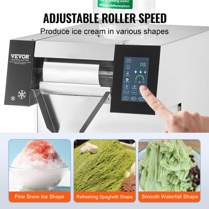 Handelsschneeflocken-Eiscreme-Maschine 573LBS/24H Edelstahl für Eiscreme