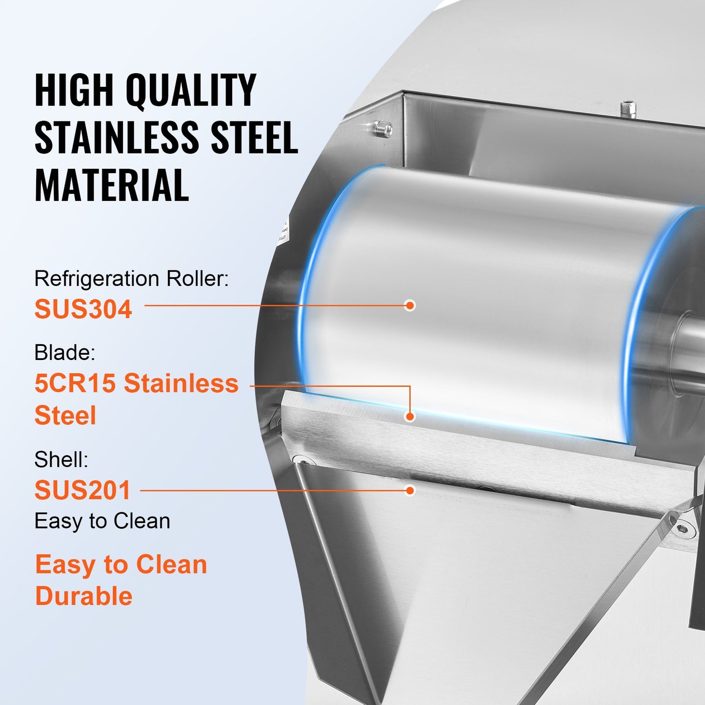 Handelsschneeflocken-Eiscreme-Maschine 573LBS/24H Edelstahl für Eiscreme